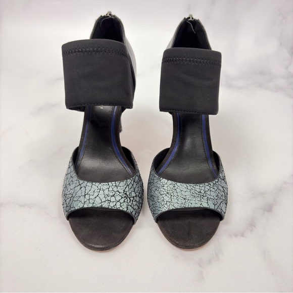 Elie Tahari Open Toe Strappy Indra High-Heel with Neoprene leather - Picture 5 of 15